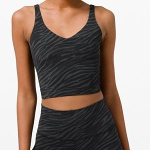 Lululemon Le Tigre Align tank sz 10 Camo deep coal